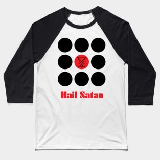 Hail Satan Nine Circles Of Hell Baseball T-Shirt